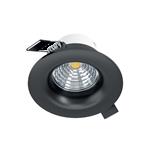 Saliceto LED Black Recessed Round Spot Light 98607