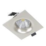 Saliceto LED Satin Nickel Cool White Recessed Square Spot Light 98474
