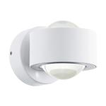 Treviolo IP44 LED White & Clear Glass Garden Wall Light 98747