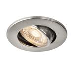 Shield Deco Satin Nickel LED 500 CCT Tilting Recessed Fire Rated Downlight 108296