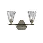 Feodora Bronze Switched Double Wall Light FRA352
