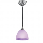 Vetross Single Pendant Light with Lilac Finish Shade FL2290/1/949