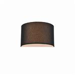 Lonnie Black Fabric & Perspex Curved Wall Light WB141/1187