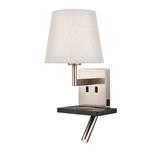 Lonnie LED Satin Nickel USB Charger Wall Light WB123/1174