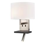 Lonnie LED Satin Nickel Charger Wall Light WB123/1182