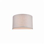 Lonnie Grey Fabric & Perspex Curved Wall Light WB141/1189