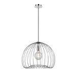 Tropic Large Chrome Domed Wire Ceiling Pendant Light Fitting PCH175