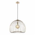 Tropic Large Gold Domed Wire Ceiling Pendant Light Fitting PCH178