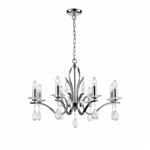 Willow Polished Chrome Crystal Eight Light Multi-Arm FL2403-8