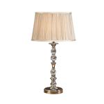 Polina Polished Nickel Table Lamp with Beige Shade 63590