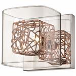 Holland Polished Chrome/Copper Mesh Single Wall Light HOLL013CP1WAL