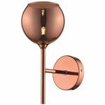 Plumstead Copper/Glass Single Wall Light PLUM020CP1WAL
