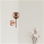 Plumstead Copper/Glass Single Wall Light PLUM020CP1WAL