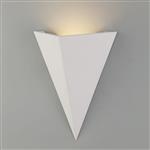 Berkeley Triangular Paintable White Wall Light LT30567