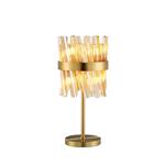 Boise Table Lamp Brass Finish Amber Glass LT32194