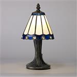 Elgin Cream And Blue Tiffany Table Lamp LT30194