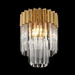 Moreno 3 Light Brass And Clear Flush Fitting LT31147