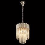 Moreno Polished Nickel And Clear 4 Light Ceiling Pendant LT31157