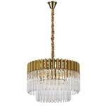 Moreno Brass And Clear 8 Light Pendant LT30314
