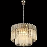 Moreno Polished Nickel And Clear 8 Light Pendant LT31156