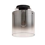 Tennessee Single Semi-Flush Smoked Glass Ceiling Light LT30454