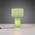 Bale Pistachio Green Fabric Covered Dual Table Lamp 505200149