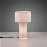 Bale Ultimate Grey Fabric Covered Dual Table Lamp 505200177