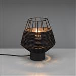 Borka Matt Black Rattan Table Lamp R51261002