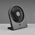 Breezy Black Polycarbonate Rechargeable Desk Fan R044-02