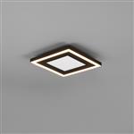 Carus Small Square LED Matt Black Flush Ceiling Fitting R67212032