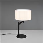 Cassio Matt Black And White Shade Table Lamp 514400132