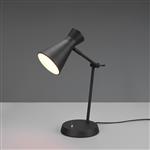 Enzo Matt Black Small Adjustable Desk And Table Lamp R50781032
