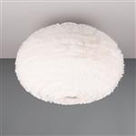 Furry White Semi-Flush Ceiling Fitting R61582001