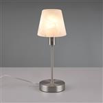 Luis 2 Matt Nickel Tapered Touch Table Lamp 595700107