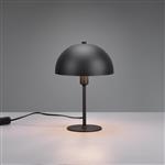 Nola Small Matt Black Domed Table Lamp 506200132