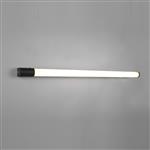Piera LED IP44 Large Matt Black And White Shaver Bathroom Light 284071232