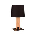 Rahul LED Natural Wood And Black Table Lamp 547610232