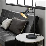 Roxie Matt Black And Gold Adjustable Table Lamp 511900132