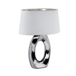 Taba White & Silver Large Table Lamp R50521089