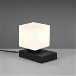 Till 2 Matt Black And Opal Glass Touch Table Lamp 590200132