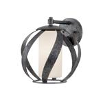 IP44 Rated Black And Silver Outdoor Wall Light QN-BLACKSMITH1-OBK
