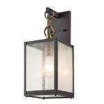Weathered Zinc IP44 Rated Outdoor Wall Lantern QN-LAHDEN2-M-WZC
