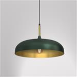 Lincoln Large Green and Gold Ceiling Pendant MLP7900