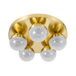 Dew 5-Light Satin Brass IP44 LED Bathroom Fitting DEW05SB