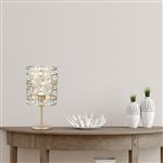Diana Champagne Gold Finish Crystal Table Lamp DIA01CGTL
