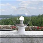Disma Grey Resin IP55 Clear Globe Light DISMA/G250GYCL
