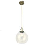 Lewis Small Antique Brass Single Pendant LEW01ABS