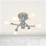 Topaz 6-Light Polished Chrome Ceiling Fitting TOP06CH