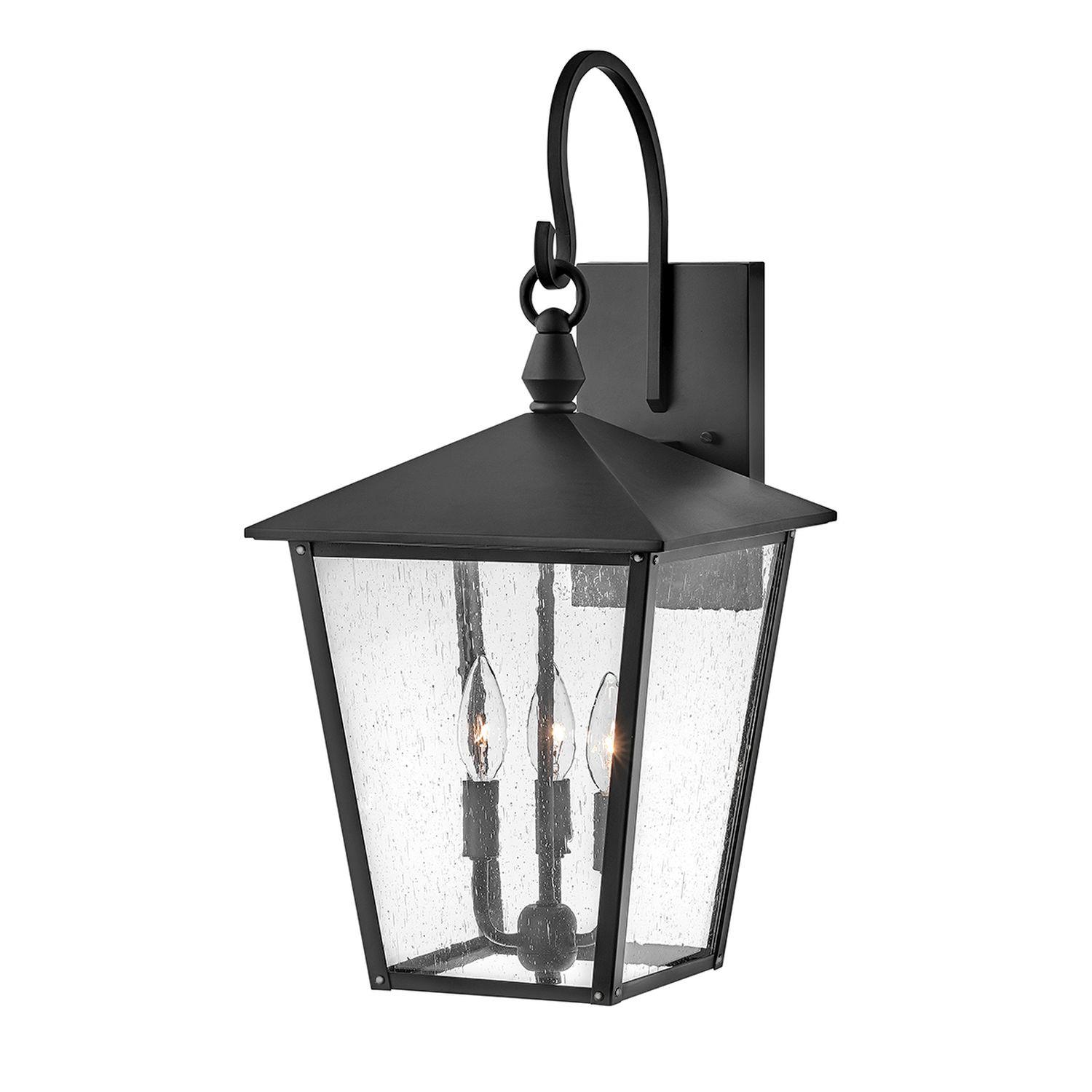 Huntersfield IP44 Rated Large Black Wall Lantern Hk-Huntersfield2-L-Bk ...