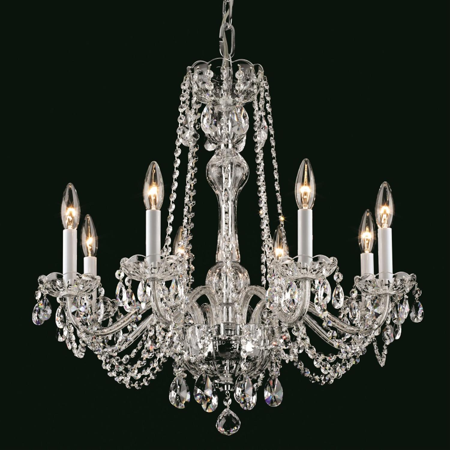 Stella 8 Light Crystal Chandelier Cb301165/08/Ch | The Lighting Superstore